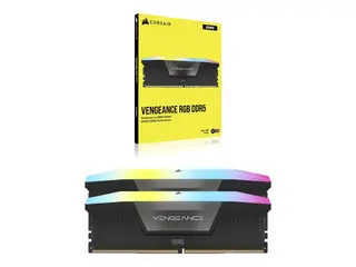 CORSAIR Vengeance RGB - DDR5 - sett 32 GB: 2 x 16 GB - DIMM 288-pin - 6000 MT/s / PC5-48000 - CL36 - svart