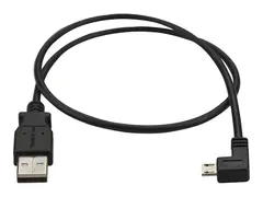 StarTech.com Left Angle Micro USB Cable - 1 ft / 0.5m 90 degree - USB Cord - USB Charger Cable - USB to Micro USB Cable (USBAUB50CMLA) - USB-kabel - Micro-USB type B til USB - 50 cm