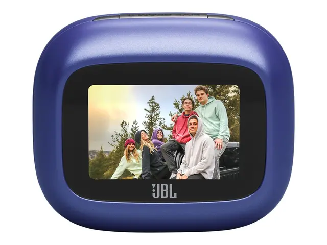 JBL LIVE Beam 4 - True wireless-hodetelefoner med mikrofon i øret - Bluetooth - aktiv støydemping - blå 