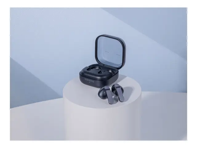 Samsung Galaxy Buds4 - True wireless-hodetelefoner med mikrofon i øret - Bluetooth - aktiv støydemping - svart 