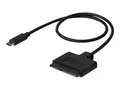 StarTech.com USB C to SATA Adapter - External Hard Drive Connector for 2.5&#39;&#39; SATA Drives SATA SSD / HDD to USB C Cable (USB31CSAT3CB) - Diskkontroller - 2.5&quot;, 3.5&quot; - SATA 6Gb/s - USB 3.1 (Gen 2) - svart