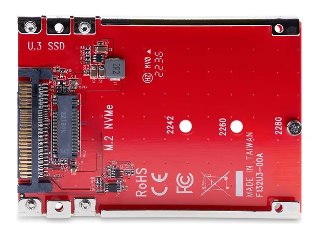 StarTech.com M.2 to U.3 Adapter, For NVMe SSDs, PCIe Drive 2.5inch...