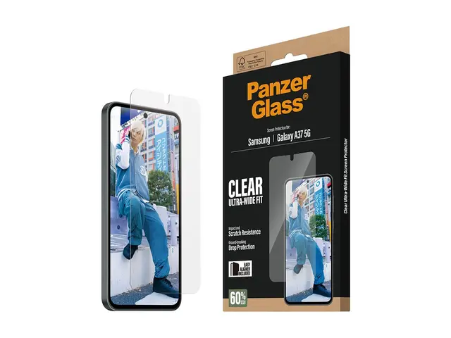 PanzerGlass - Skjermbeskyttelse for mobiltelefon - ultravid passfo...