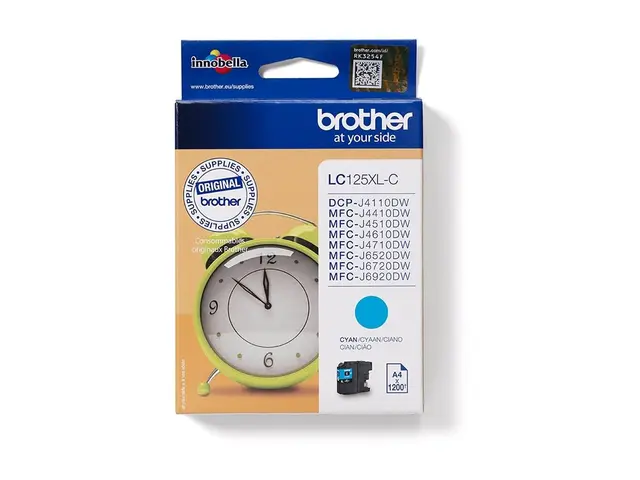 Brother LC125XLC - Super High Yield - cyan - original - blekkpatro...