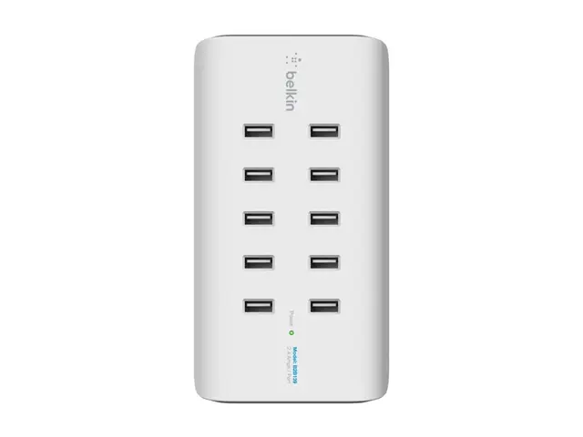 Belkin ROCKSTAR - Ladestasjon - 120 watt - 10 utgangskontakter (10...