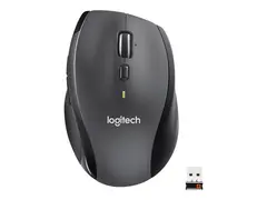 Logitech Marathon M705 - Mus - h&#248;yrehendt laser - tr&#229;dl&#248;s - 2.4 GHz - USB tr&#229;dl&#248;s mottaker