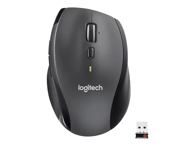 Logitech Marathon M705 - Mus - høyrehendt - laser - trådløs - 2.4 ...