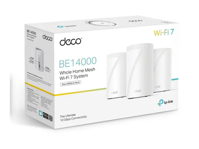 TP-Link Deco BE68 V1 - Wi-Fi-system (ruter) inntil 8100 kvadratfot...
