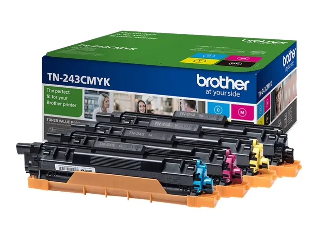 Brother TN243CMYK Value Pack - 4-pack svart, gul, cyan, magenta or...