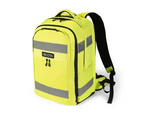 DICOTA Hi-Vis V2 - Ryggsekk - 32-38 liter polyester, termoplast-polyuretan (TPU) - gul