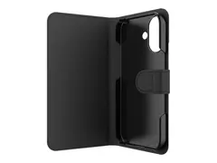 ZAGG Defence - Lommebok for mobiltelefon polyuretanl&#230;r, polykarbonat (PC) - svart - for Apple iPhone 17 Pro Max