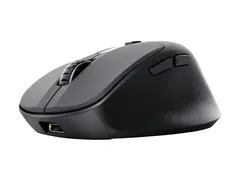 Trust Zevo - Mus - høyrehendt - optisk - 5 knapper trådløs - 2.4 GHz, Bluetooth - USB trådløs mottaker - svart
