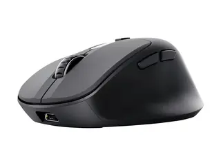 Trust Zevo - Mus - høyrehendt - optisk - 5 knapper trådløs - 2.4 GHz, Bluetooth - USB trådløs mottaker - svart