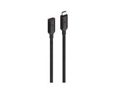 Unisynk - USB-kabel - 24 pin USB-C (hann) til 24 pin USB-C (hunn) 80 cm - 4K 60Hz st&#248;tte, 8K 30Hz st&#248;tte, PVC free - svart