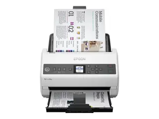 Epson WorkForce DS-730N - Dokumentskanner Contact Image Sensor (CIS) - Dupleks - A4/Legal - 600 dpi x 600 dpi - inntil 40 spm (mono) / inntil 40 spm (farge) - ADF (100 ark) - inntil 4500 skann pr. dag - USB 2.0, Gigabit LAN