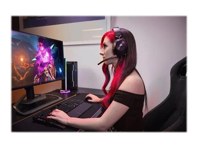 CORSAIR Gaming HS55 STEREO - Hodesett full størrelse kablet 3,5 mm...