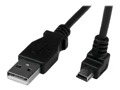 STARTECH 2M ANGLED MINI USB CABLE USB TO DOWN ANGLE MINI USB CABLE