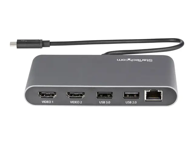 StarTech.com Thunderbolt 3 Mini Dock - Portable Dual Monitor w/HDM...