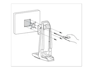 Ergotron - Monteringskomponent (mellomstykke) for LCD-skjerm - for innfelt skjermgrensesnitt - svart - monteringsgrensesnitt: 75 x 75 mm - for P/N: 80-107-200