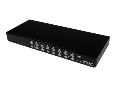 StarTech.com 16 Port 1U Rackmount USB KVM Switch with OSD (SV1631D...