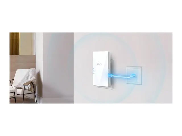 TP-Link RE500X V1 - Rekkeviddeutvider for Wi-Fi 1GbE 6 2.4 GHz, 5 GHz
