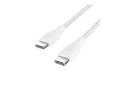 Belkin BoostCharge - USB-kabel USB-C (hann) til USB-C (hann) - 3 m - hvit