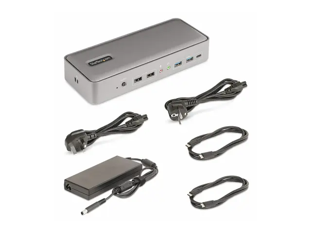 StarTech.com Dual-Laptop USB-C KVM Docking Station, Dual Monitor 4...