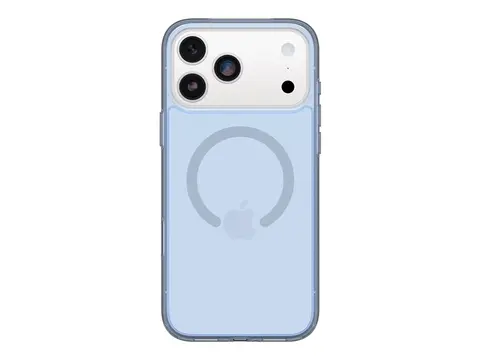 OtterBox Symmetry Series Clear Baksidedeksel for mobiltelefon - MagSafe-samsvar - polykarbonat, termoplastisk elastomer (TPE) - blue bliss (clear) - for Apple iPhone 17 Pro Max
