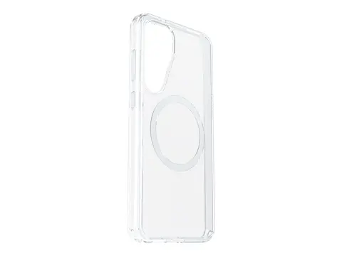 OtterBox Symmetry Series Clear Baksidedeksel for mobiltelefon - med magneter - polykarbonatlag, termoplastisk elastomer (TPE) - blank - for Samsung Galaxy S25+