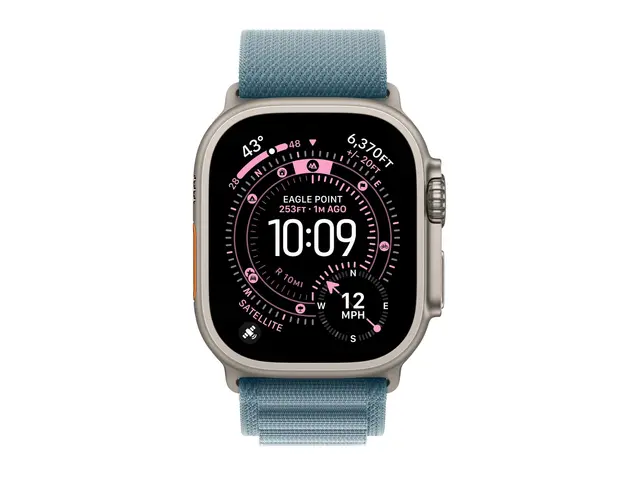 Apple Watch Ultra 3 - 49 mm naturlig titan Ja smartklokke med Alpi...