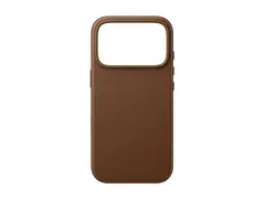 CARE by PanzerGlass Solo - Beskyttende deksel for mobiltelefon MagSafe-samsvar - veganlær - brun - for Apple iPhone 17 Pro, 18 Pro