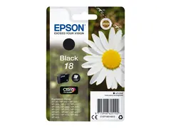 Epson 18 - 5.2 ml - svart - original - blære med RF/lyd-alarm blekkpatron - for Expression Home XP-212, 215, 225, 312, 315, 322, 325, 412, 415, 422, 425