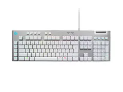 Logitech G G815 - Tastatur - bakgrunnsbelyst USB - QWERTY - Nordisk (dansk/finsk/norsk/svensk) - tastsvitsj: GL Tactile - hvit