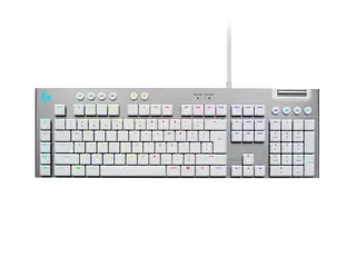 Logitech G G815 - Tastatur - bakgrunnsbelyst USB - QWERTY - Nordisk (dansk/finsk/norsk/svensk) - tastsvitsj: GL Tactile - hvit