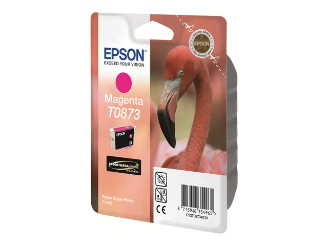 Epson T0873 - 11.4 ml - magenta - original - blister - blekkpatron...