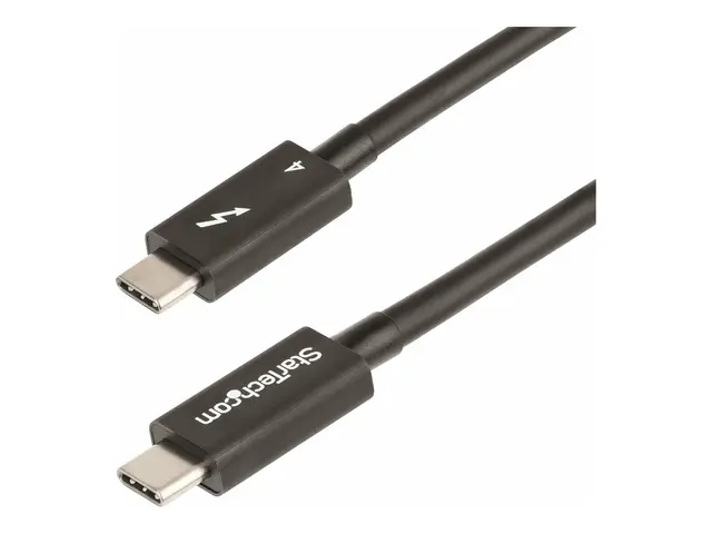 StarTech.com 1.6ft (50cm) Thunderbolt 4 Cable, 40Gbps, 100W Power ...
