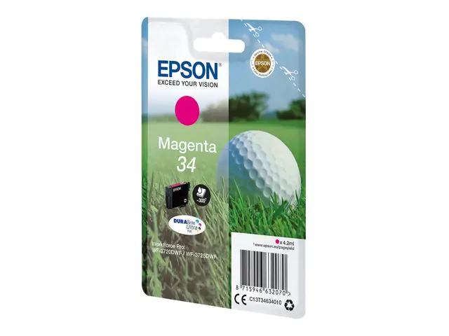 Epson 34 - 4.2 ml - magenta - original - blekkpatron - for WorkFor...