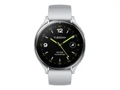 Xiaomi Watch 2 - Smartklokke med stropp - håndleddstørrelse: 140-210 mm display 1.43" - 32 GB - Bluetooth, Wi-Fi - 36.8 g - sølv - demo