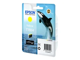 Epson T7604 - 26 ml - gul - original blister - blekkpatron - for SureColor P600, SC-P600