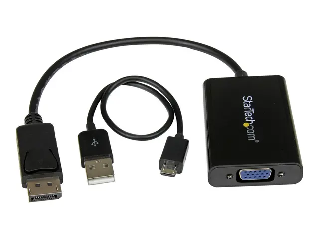 StarTech.com DisplayPort to VGA Adapter with Audio - 1920x1200 DP ...