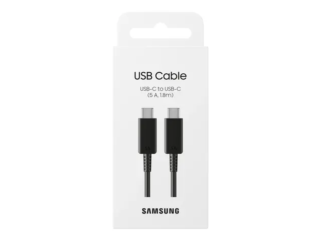 Samsung EP-DX510 - USB-kabel USB-C (hann) til USB 2.0 5 A 1.8 m svart