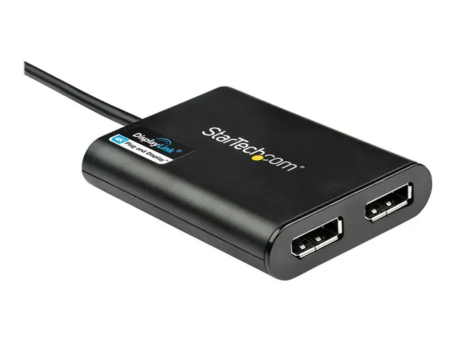 StarTech.com USB 3.0 to Dual DisplayPort Adapter 4K 60Hz, DisplayL...