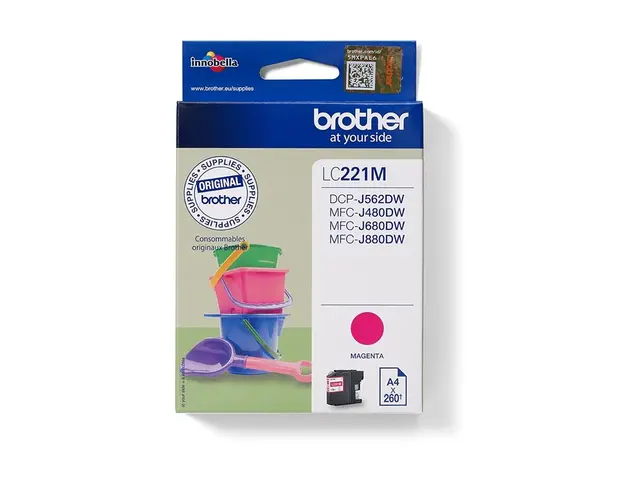 Brother LC221M - Magenta - original - blekkpatron - for Brother DC...