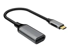 Elivi - Adapterkabel - 24 pin USB-C (hann) til DisplayPort (hunn) USB 3.1 / DisplayPort 1.2 - 22 cm - 4K 60Hz støtte - svart, romgrå