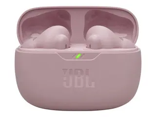 JBL Wave Beam 2 - True wireless-hodetelefoner med mikrofon i øret - Bluetooth - aktiv støydemping - rosa
