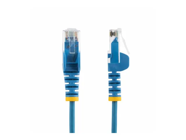 StarTech.com 10m Blue Slim CAT6 Ethernet Cable, Snagless, 28AWG, L...