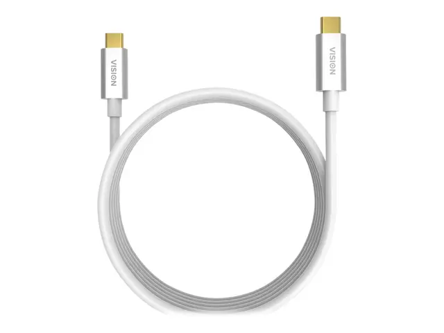 Vision - USB-kabel 24 pin USB-C (hann) til USB 3.1 Gen 1 3 A 4 m hvit