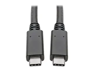 Eaton Tripp Lite Series USB-C Cable (M/M) USB 3.2, Gen 1 (5 Gbps), Thunderbolt 3 Compatible, 6 ft. (1.83 m) - USB-kabel - 24 pin USB-C (hann) til 24 pin USB-C (hann) - USB 3.1 Gen 1 / Thunderbolt 3 - 1.83 m - svart