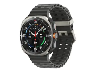 Samsung Galaxy Watch Ultra - 47 mm titanium silver - smartklokke med marineb&#229;nd - gummi - m&#248;rkegr&#229; - b&#229;ndbredde: S/M/L - display 1.5&quot; - 64 GB - LTE, NFC, Bluetooth, Wi-Fi - 4G - 60.5 g