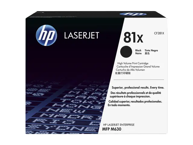 HP 81X - Høy ytelse svart original LaserJet tonerpatron (CF281X) f...